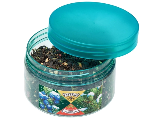 Изображение №5 | Чай черный с можжевельником и пихтой «С НОВЫМ ГОДОМ !» (бирюзовый/многоцвет)