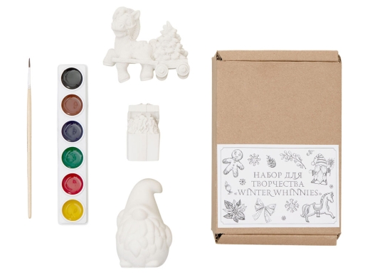 Изображение №3 | Набор для творчества из гипса «Winter Whinnies» (белый)