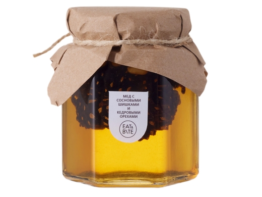 Изображение №2 | Мед с сосновыми шишками и кедровыми орехами 250 г