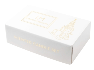 Изображение №3 | Набор ароматических свечей, 5*50 мл С лого (прозрачный)