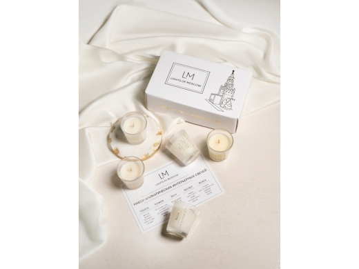 Изображение №5 | Набор ароматических свечей, 5*50 мл С лого (прозрачный)