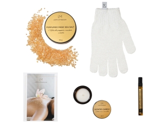 Изображение №2 | Парфюмированный спа-набор с лого Lights of Moscow (янтарный)