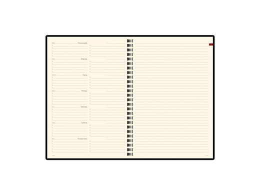 Изображение №2 | Еженедельник недатированный А5 «Concept» A5 (красный)