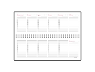 Изображение №2 | Планинг недатированный «Velvet» (темно-синий)