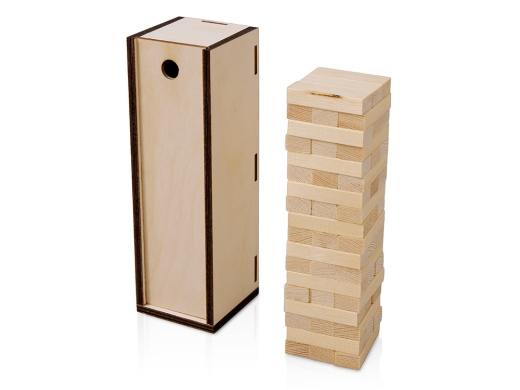 Изображение №1 | Настольная игра из дерева «Башня» в деревянной коробке (натуральный)