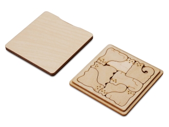 Изображение №1 | Деревянная головоломка «Catgram» (натуральный)