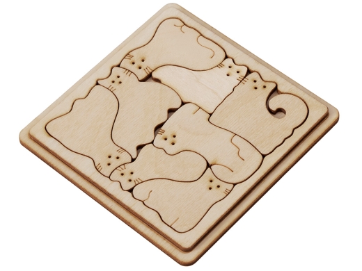 Изображение №3 | Деревянная головоломка «Catgram» (натуральный)