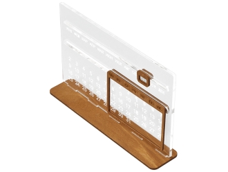 Изображение №3 | Вечный календарь из акрила «Evermore» (прозрачный/мокко)