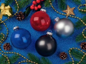 Изображение №6 | Стеклянный елочный шар «Frozi» (черный металлик)