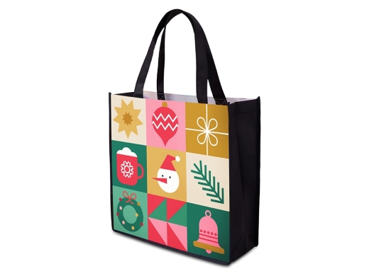 Изображение №1 | Сумка для шопинга с донной складкой и ручкой из нетканого PET материала (разноцветный)