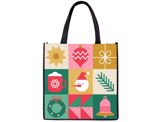 Изображение №2 | Сумка для шопинга с донной складкой и ручкой из нетканого PET материала (разноцветный)