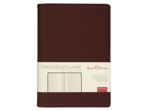 Изображение №3 | Еженедельник недатированный А5 «Concept» A5 (бордовый)
