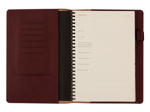 Изображение №4 | Еженедельник недатированный А5 «Concept» A5 (бордовый)