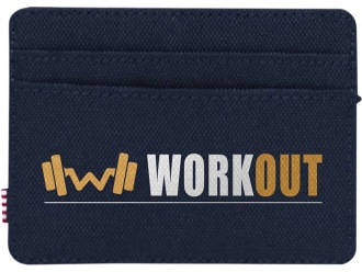 Изображение №4 | Herschel Charlie держатель для карт с RFID-защитой из переработанного материала (темно-синий)