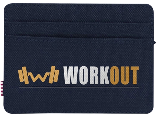 Изображение №4 | Herschel Charlie держатель для карт с RFID-защитой из переработанного материала (темно-синий)