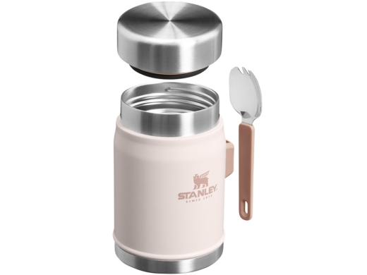 Изображение №3 | Банка для еды с ложкой-вилкой Stanley Legendary, 400 мл (розовый)
