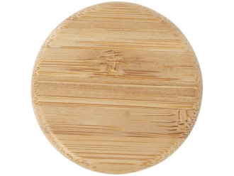 Изображение №4 | Стеклянная бутылка с бамбуковой крышкой «Lume», 500мл (белый)