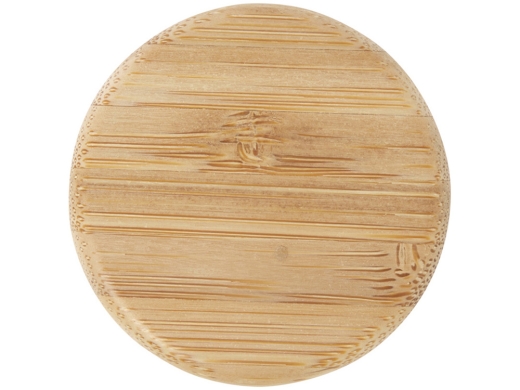 Изображение №4 | Стеклянная бутылка с бамбуковой крышкой «Lume», 500мл (белый)