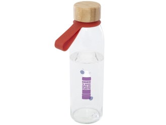 Изображение №5 | Стеклянная бутылка для воды «Porto», 500мл (прозрачный, красный кирпичный)