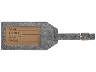 Изображение №2 | Багажная бирка из RPET-фетра «Tie» (серый)