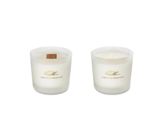 Изображение №5 | Набор для создания 2-х ароматических свечей: имбирный пряник, рождественская елка С лого (белый)