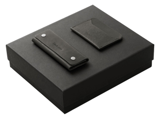 Изображение №1 | Подарочный набор Long River: картхолдер, ключница С лого (черный)