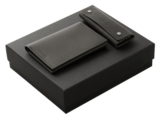 Изображение №1 | Подарочный набор Long River: обложка для паспорта, ключница С лого (черный)