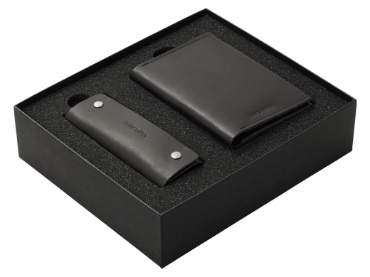 Изображение №2 | Подарочный набор Long River: обложка для паспорта, ключница С лого (черный)