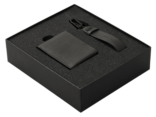 Изображение №2 | Подарочный набор Long River: кошелек, ремешок для ключей С лого (черный)