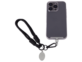 Изображение №2 | Брелок-браслет «Bohemian» с держателем для телефона (черный)