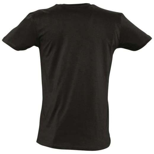 Изображение №2 | Футболка мужская с глубоким V-обр. вырезом Master 150, черная, размер S