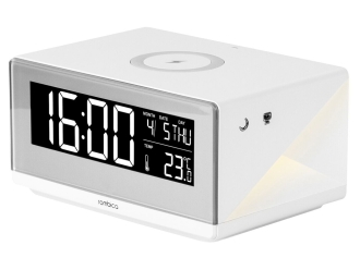 Изображение №1 | Часы с беспроводным зарядным устройством «Timebox 2» (белый)