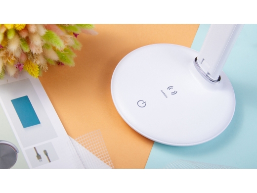 Изображение №7 | Настольная лампа с беспроводной зарядкой «LED FAROS» (белый)