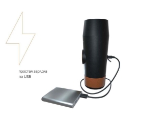 Изображение №3 | Портативная кофемашина «Barista» c быстрой зарядкой с логотипом Rombica (черный)