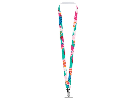 Изображение №3 | Лента под сублимацию для телефона с 2-мя карабинами, 2 см (белый)