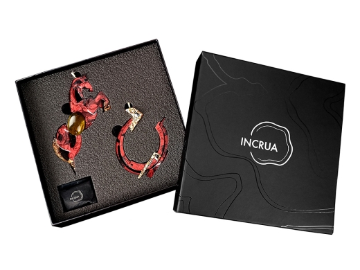 Изображение №3 | Набор елочных игрушек: Лошадь, Подкова (Гранат (красный))