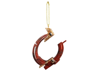 Изображение №1 | Елочная игрушка Подкова (Гранат (красный))