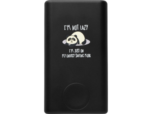 Изображение №1 | Внешний беспроводной аккумулятор 2-в-1 с функцией зарядки Apple Watch, QC/PD «AtomIQ», 10000 мАч с тампопечатью (черный)