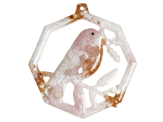 Изображение №5 | Набор елочных игрушек: Снегирь, Олень, Ель (Розовый кварц)