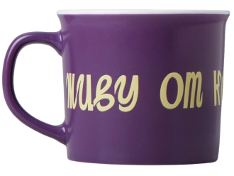 Изображение №1 | Кружка «Nancy», матовая с УФ-печатью DTF (фиолетовый/белый)