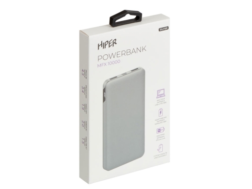 Изображение №5 | Портативный внешний аккумулятор «MFX», 10000 mAh (серебристый)