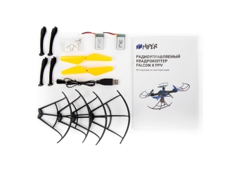 Изображение №12 | Радиоуправляемый квадрокоптер «FALCON X FPV» (черный/фиолетовый)