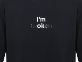 Изображение №2 | Футболка оверсайз «Vienna» унисекс с нанесением Трафарет Скульптура 2 цвета, размер S S (черный)