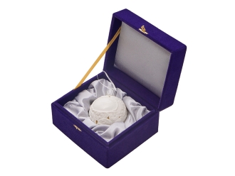 Изображение №1 | Шар новогодний с подсветкой и зоной для персонализации (белый)