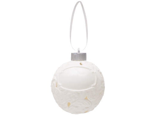 Изображение №2 | Шар новогодний с подсветкой и зоной для персонализации (белый)