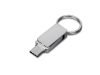 Изображение №1 | USB 3.0- флешка «Mercury» на 16 Гб с поворотным механизмом и дополнительным разъемом Type-C 16ГБ (серебристый)