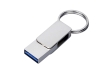 Изображение №2 | USB 3.0- флешка «Mercury» на 16 Гб с поворотным механизмом и дополнительным разъемом Type-C 16ГБ (серебристый)