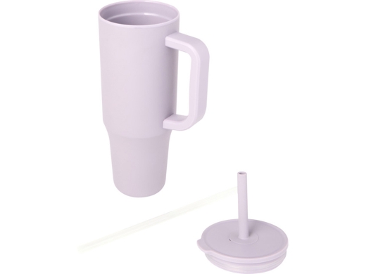 Изображение №3 | Герметичная термокружка «Brady» с силиконовой трубочкой, переработанная сталь, 900 мл (сиреневый)