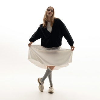 Изображение №13 | Ветровка (анорак) оверсайз унисекс Риссман (Rissman), черная, размер XS/S