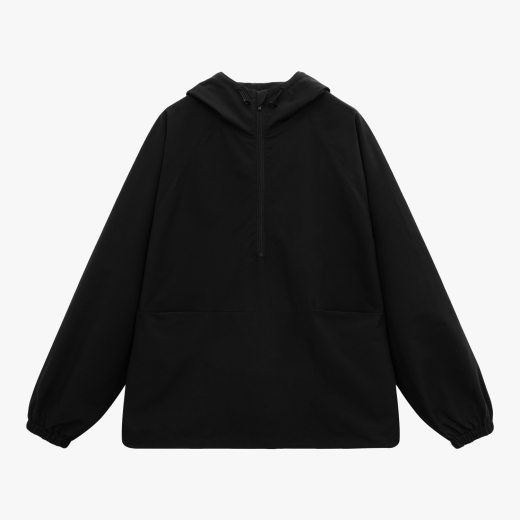 Изображение №9 | Ветровка (анорак) оверсайз унисекс Риссман (Rissman), черная, размер XS/S